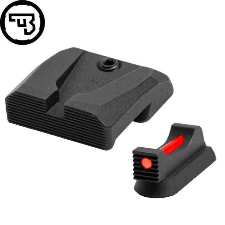CZ 75B, CZ P-01, CZ 75 SP-01 fast sigtemiddelsæt med fiberoptik | type A