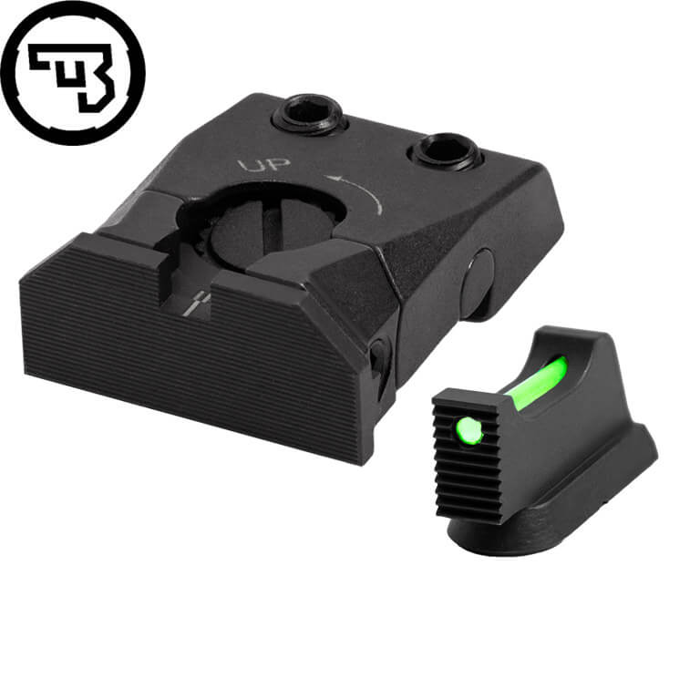 CZ Shadow 2, CZ 75 SP-01 Shadow justerbart sigtemiddelsæt med fiberoptik | type C