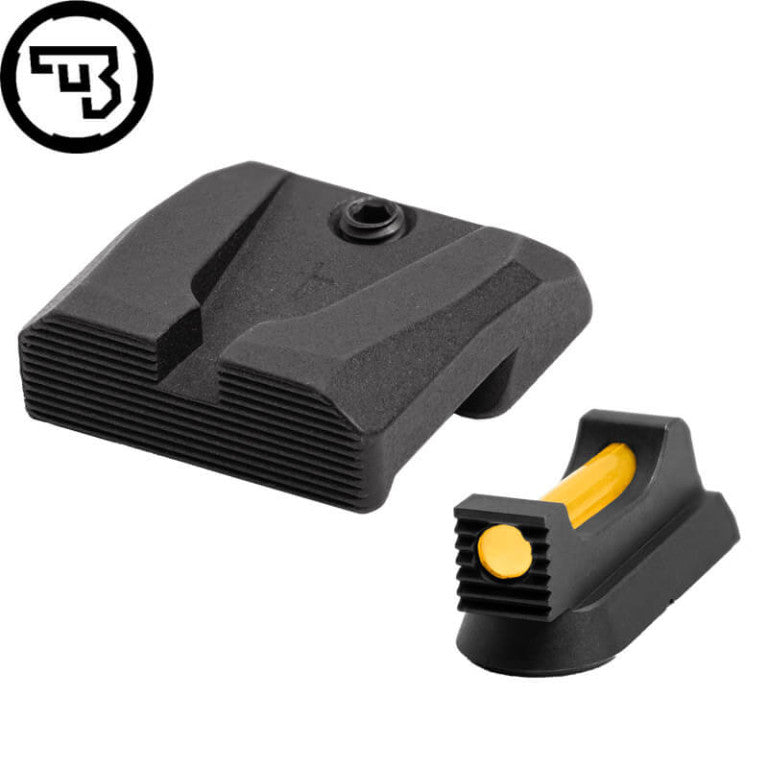 CZ 75B, CZ P-01, CZ 75 SP-01 fast sigtemiddelsæt med fiberoptik | type A