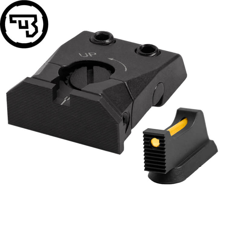 CZ Shadow 2, CZ 75 SP-01 Shadow justerbart sigtemiddelsæt med fiberoptik | type C
