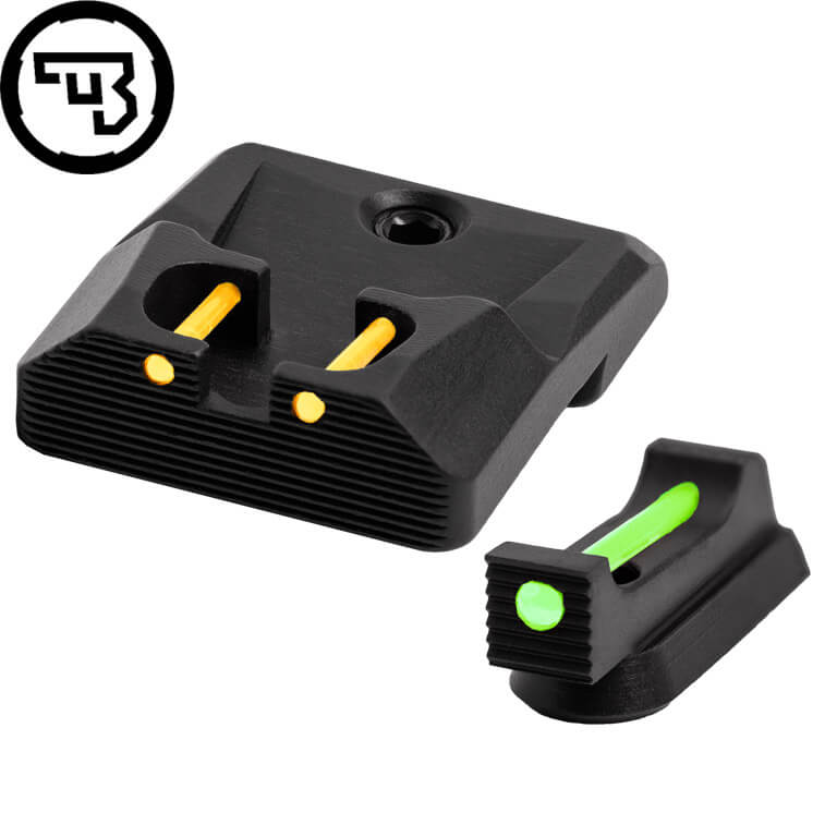 CZ P-10 fast sigtemiddelsæt med fiberoptik | type B