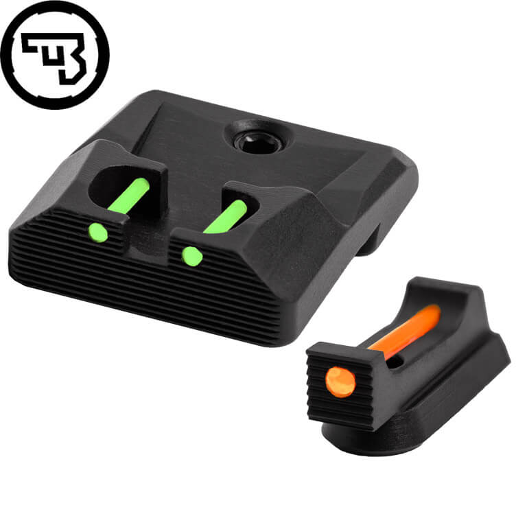 CZ P-10 fast sigtemiddelsæt med fiberoptik | type B