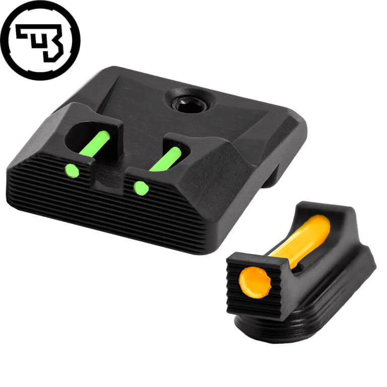 CZ P-10 fast sigtemiddelsæt med fiberoptik | type B