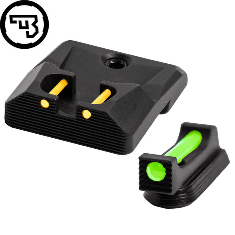 CZ P-10 fast sigtemiddelsæt med fiberoptik | type B