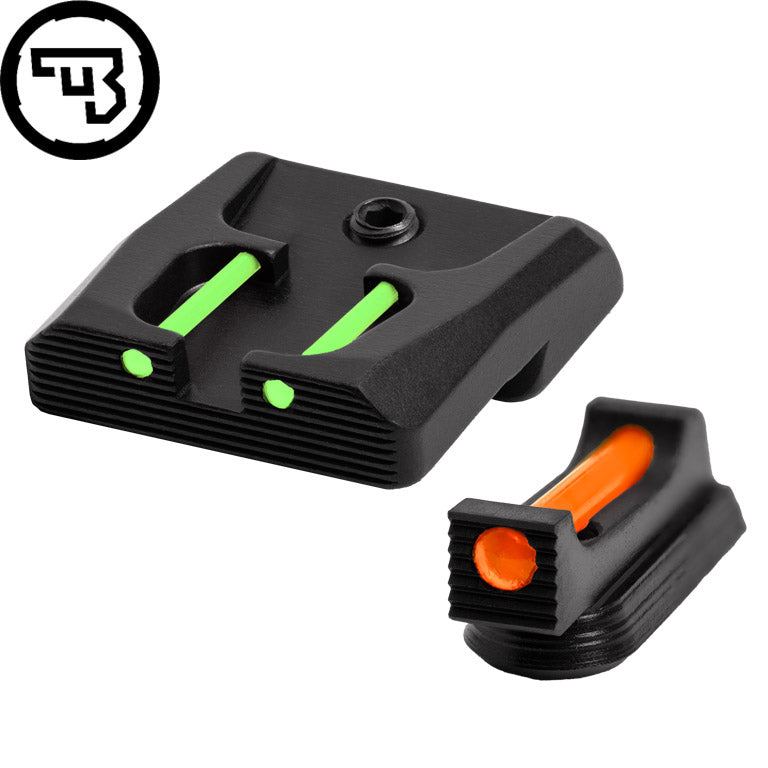 CZ P-07, CZ P-09 fast sæt sigtemidler med fiberoptik | type B
