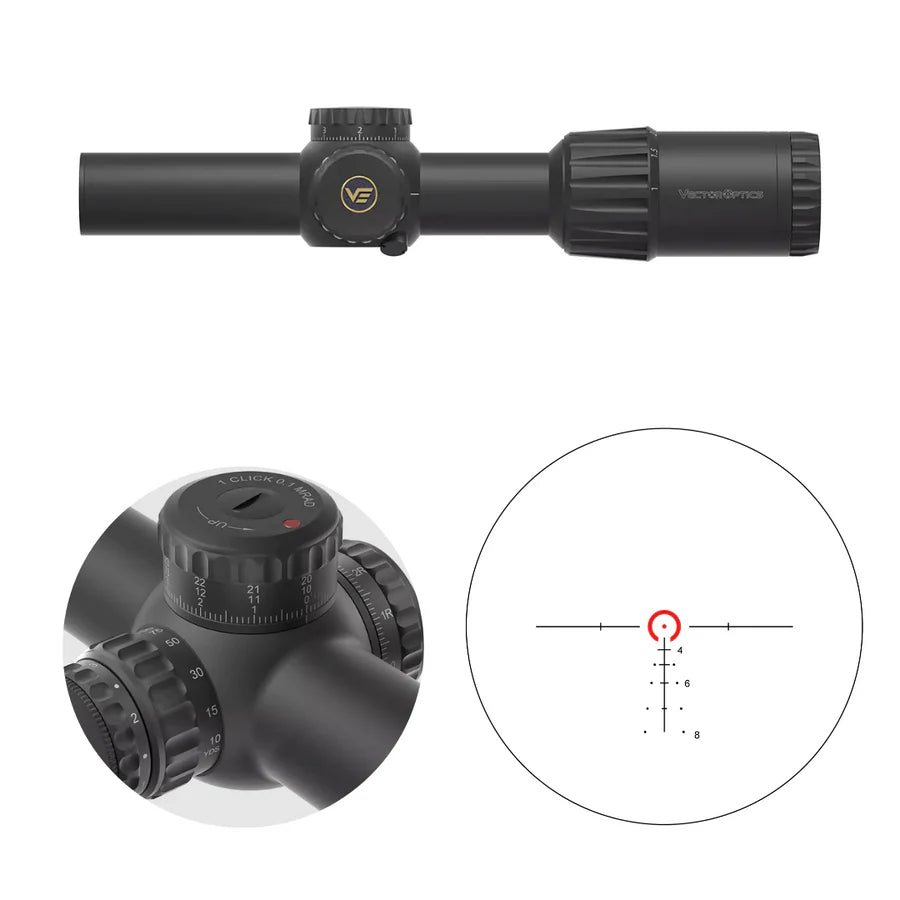 Vector Optics TAURON 1-6x24 SFP riffelkikkert