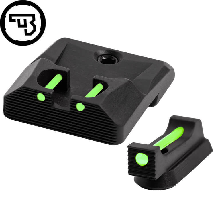CZ P-10 fast sigtemiddelsæt med fiberoptik | type B