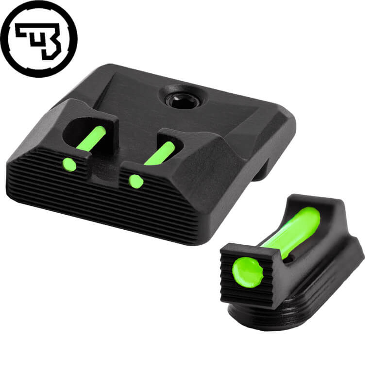 CZ P-10 fast sigtemiddelsæt med fiberoptik | type B