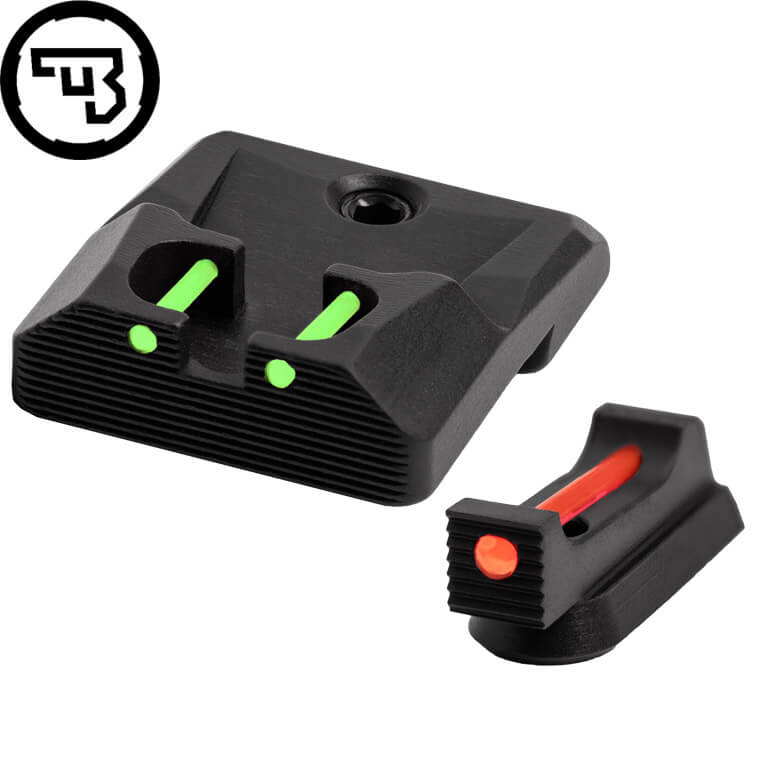 CZ P-10 fast sigtemiddelsæt med fiberoptik | type B