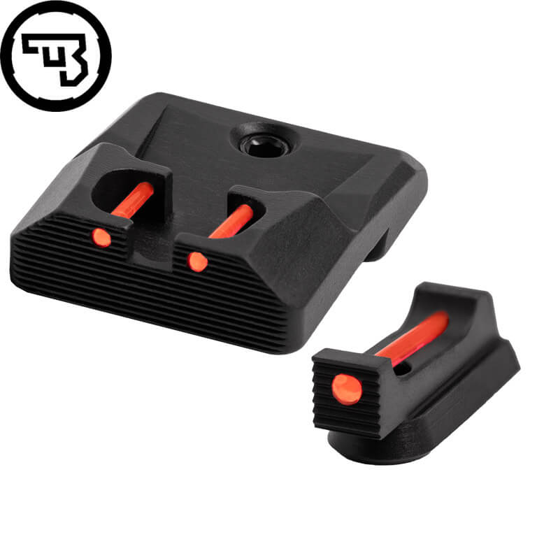 CZ P-10 fast sigtemiddelsæt med fiberoptik | type B