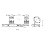 34 mm kikkertmontage cantilever | Picatinny QD Ergo base 