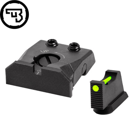 CZ P-10 fuldt justerbart sigtemiddelsæt med fiberoptik | type C
