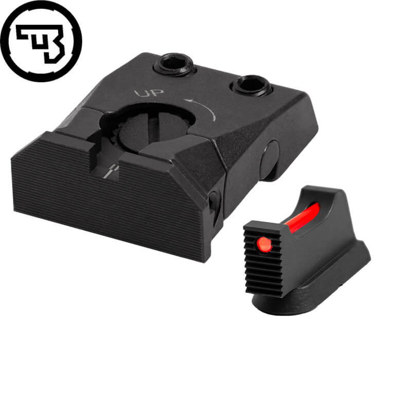 CZ Shadow 2, CZ 75 SP-01 Shadow justerbart sigtemiddelsæt med fiberoptik | type C