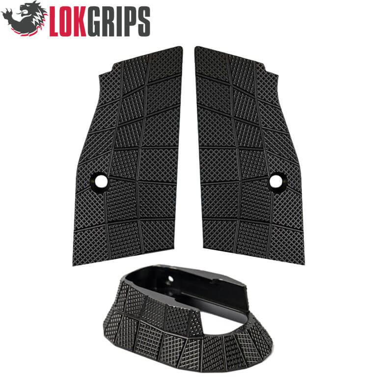 CZ TS 2, CZ 75 Tactical Sports alu Gridlok sæt - magwell & greb