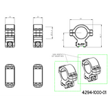 CZ 457 kikkertmontageringe til dovetail | 1 tomme [25,4mm] JK-N