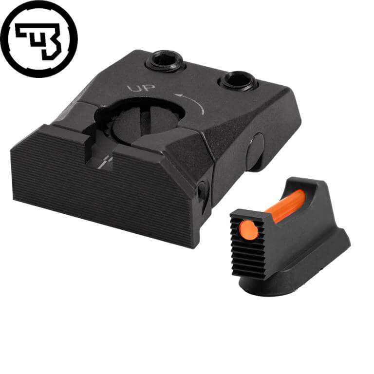CZ Shadow 2, CZ 75 SP-01 Shadow justerbart sigtemiddelsæt med fiberoptik | type C