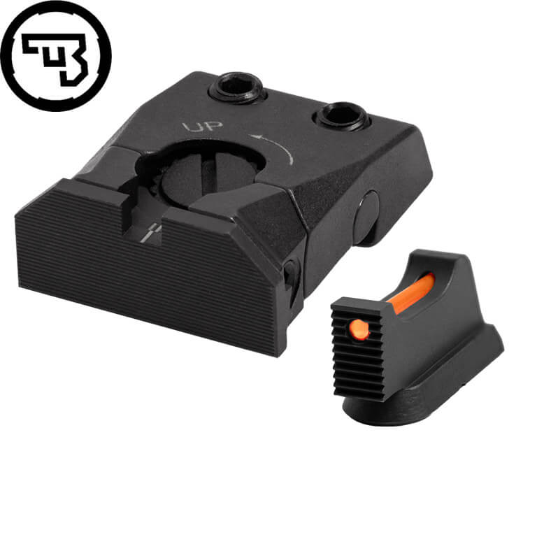 CZ Shadow 2, CZ 75 SP-01 Shadow justerbart sigtemiddelsæt med fiberoptik | type C