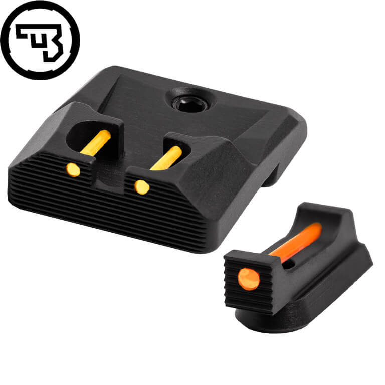 CZ P-10 fast sigtemiddelsæt med fiberoptik | type B