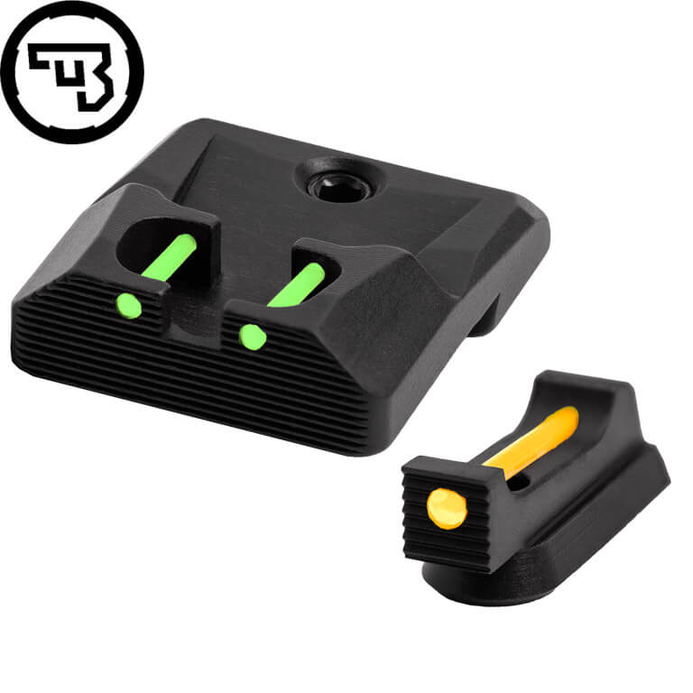 CZ P-10 fast sigtemiddelsæt med fiberoptik | type B