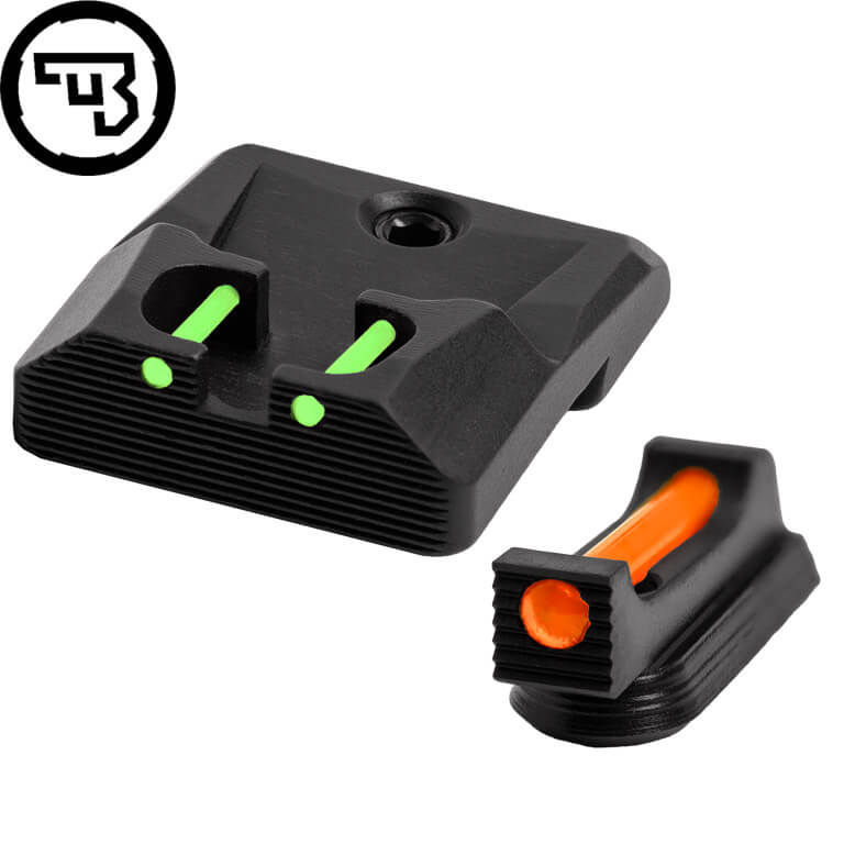CZ P-10 fast sigtemiddelsæt med fiberoptik | type B