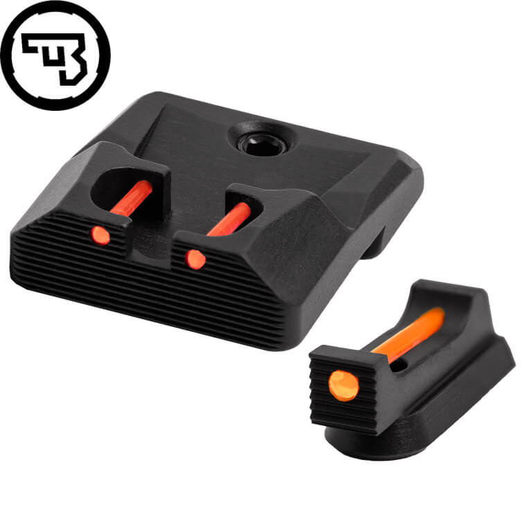 CZ P-10 fast sigtemiddelsæt med fiberoptik | type B
