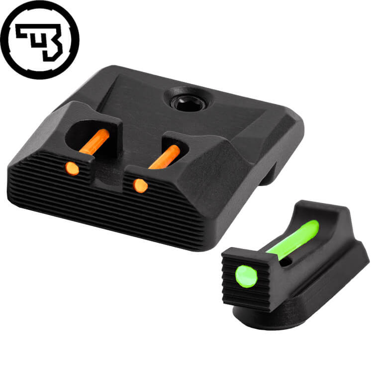 CZ P-10 fast sigtemiddelsæt med fiberoptik | type B