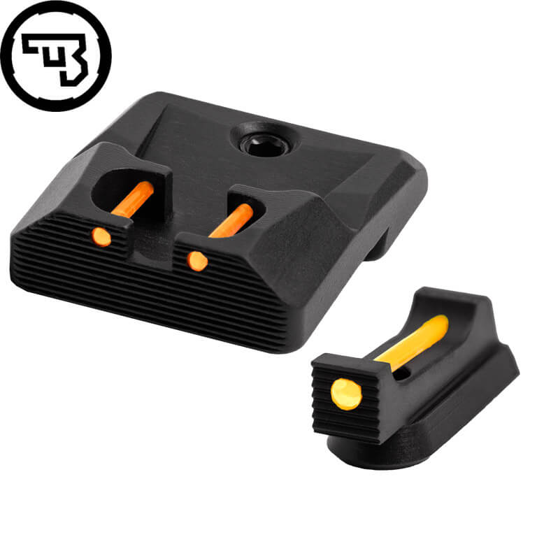 CZ P-10 fast sigtemiddelsæt med fiberoptik | type B