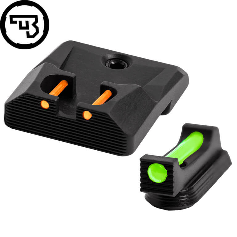 CZ P-10 fast sigtemiddelsæt med fiberoptik | type B