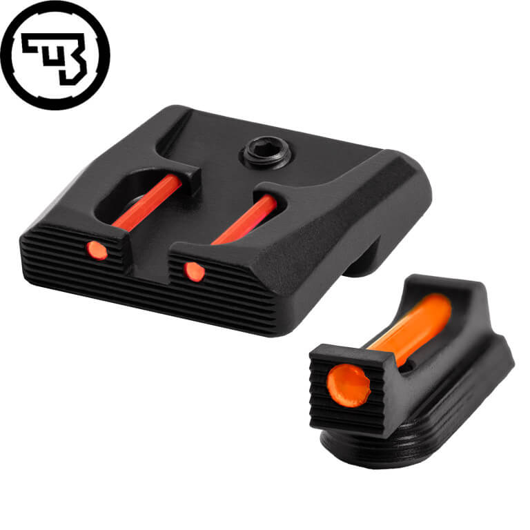 CZ P-07, CZ P-09 fast sæt sigtemidler med fiberoptik | type B