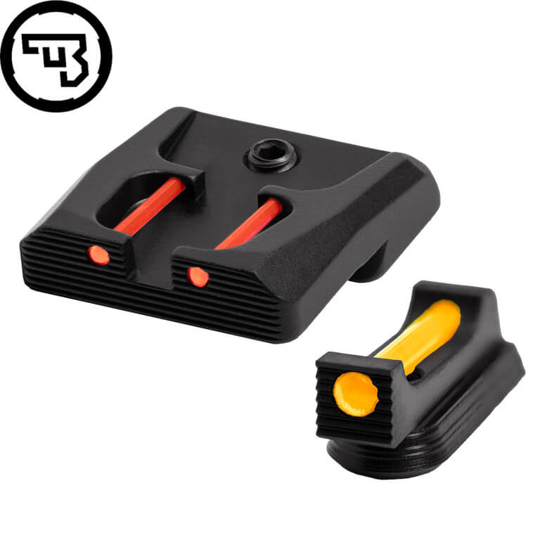 CZ P-07, CZ P-09 fast sæt sigtemidler med fiberoptik | type B