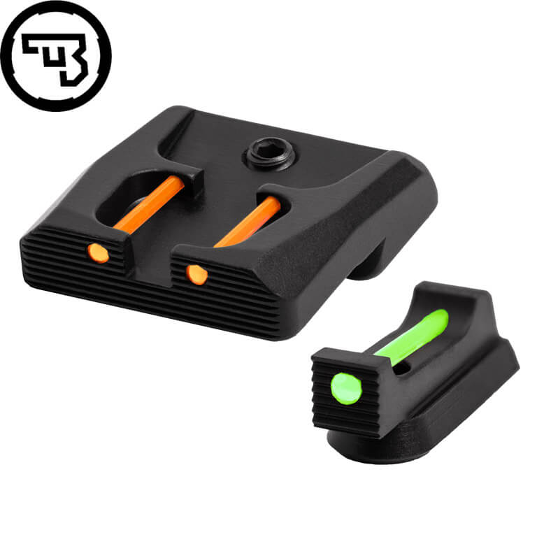 CZ P-07, CZ P-09 fast sæt sigtemidler med fiberoptik | type B