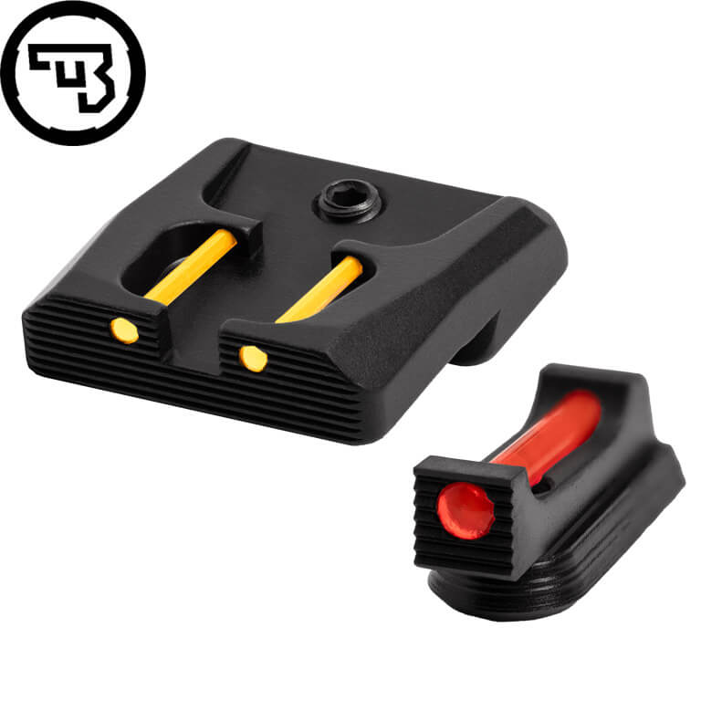 CZ P-07, CZ P-09 fast sæt sigtemidler med fiberoptik | type B