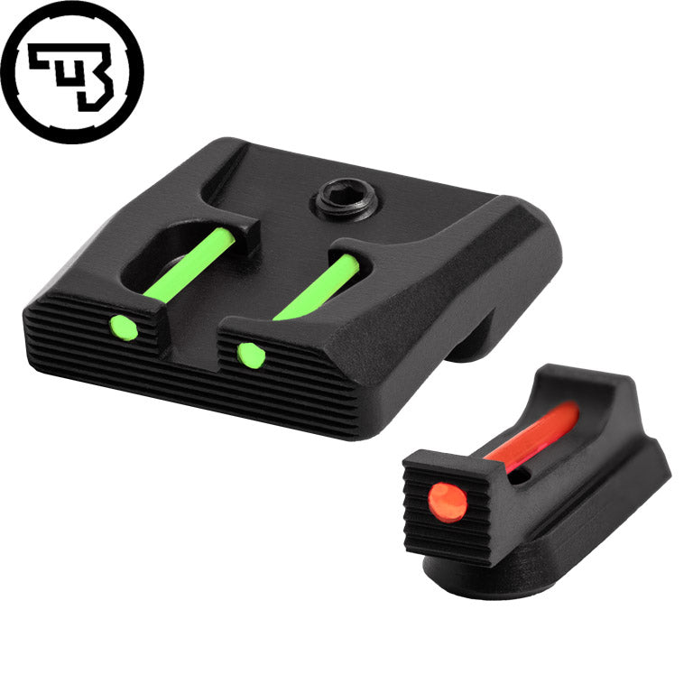 CZ P-07, CZ P-09 fast sæt sigtemidler med fiberoptik | type B