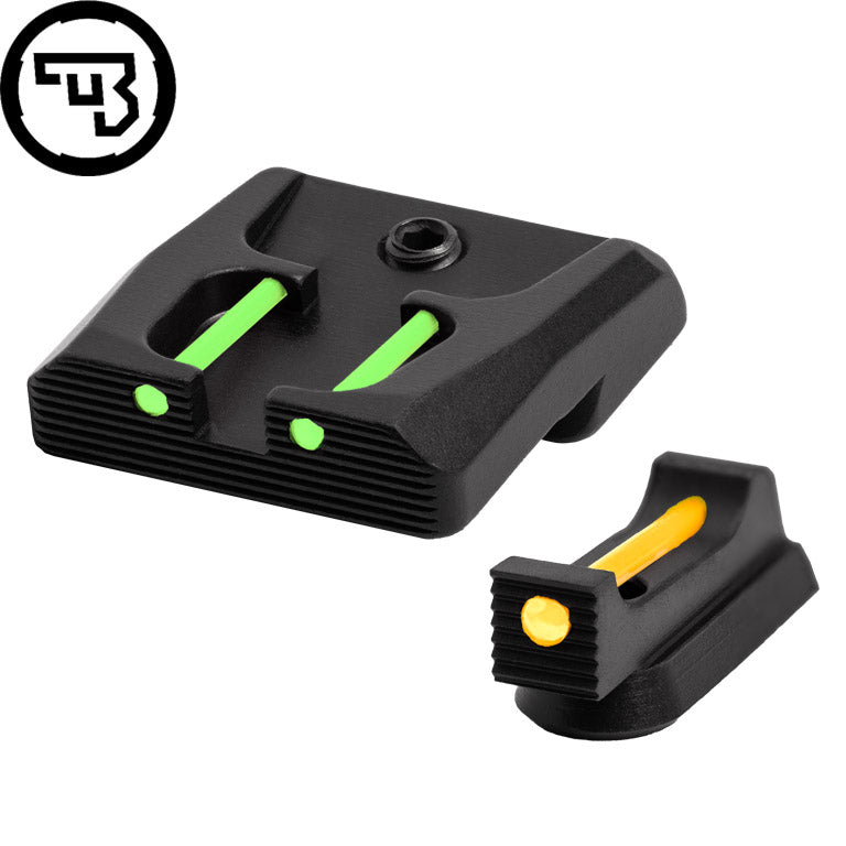 CZ P-07, CZ P-09 fast sæt sigtemidler med fiberoptik | type B