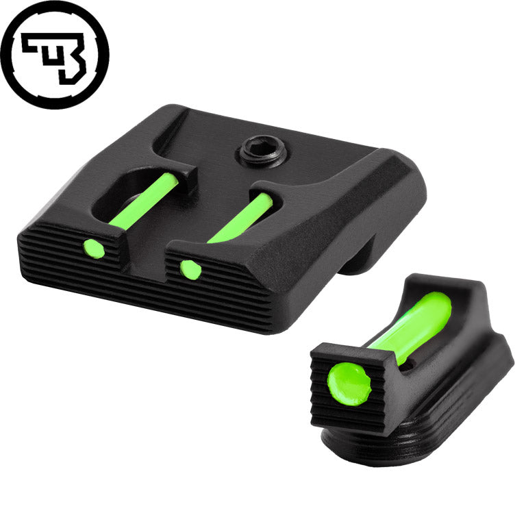 CZ P-07, CZ P-09 fast sæt sigtemidler med fiberoptik | type B