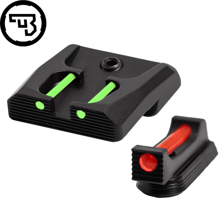 CZ P-07, CZ P-09 fast sæt sigtemidler med fiberoptik | type B