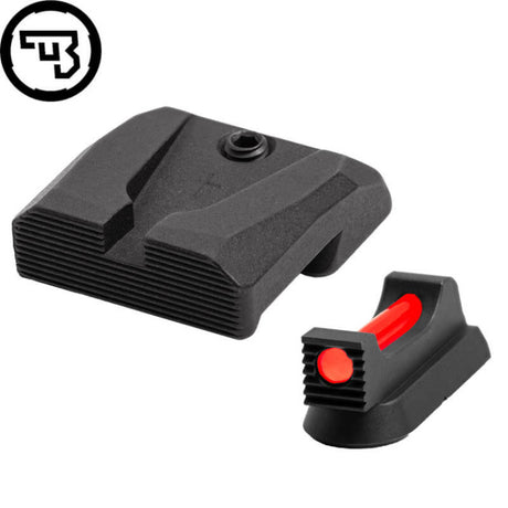 CZ 75B, CZ P-01, CZ 75 SP-01 fast sigtemiddelsæt med fiberoptik | type A