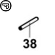 CZ Bren 2 stift til kolbebase | reservedel #38