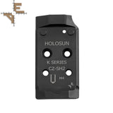 CZ Shadow 2 optics ready plade | Holosun K-series footprint Evo Arms