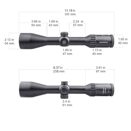 Vector Optics Continental 2-12x50 SFP riffelkikkert 