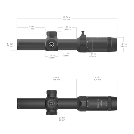 Vector Optics Forester 1-5x24SFP GenII riffelkikkert Vector Optics