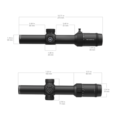 Vector Optics Forester 1-8x24 SFP riffelkikkert Vector Optics