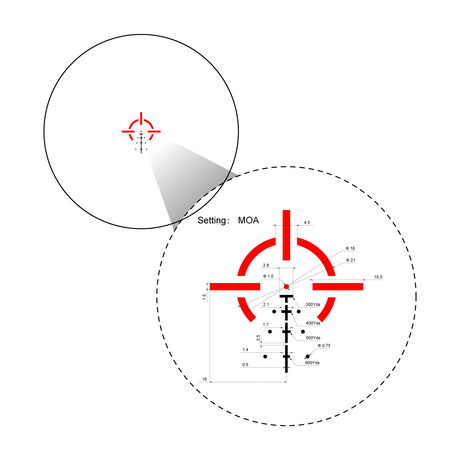 Vector Optics Paragon 3x18 ultra kompakt prisme riffelkikkert Vector Optics