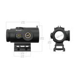 Vector Optics Paragon 4x24 ultrakompakt prisme riffelkikkert Vector Optics