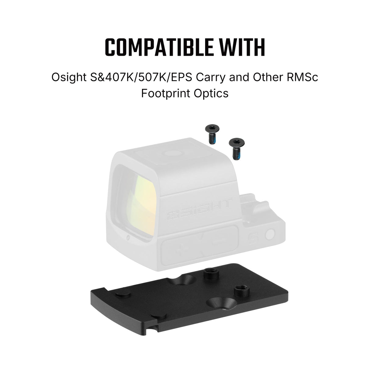 Footprint-adapter | fra Trijicon RMR til Shield RMSc & K-series footprint
