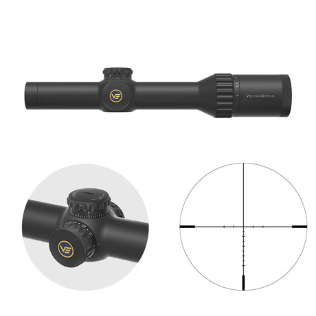 Vector Optics Continental 1-10x24i ED Fiber riffelkikkert