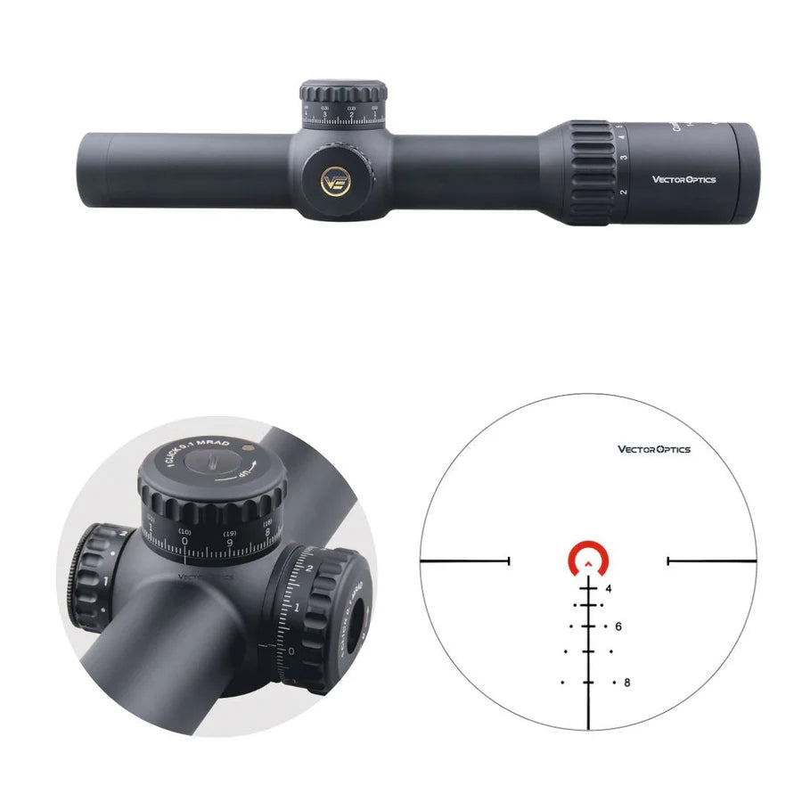 Vector Optics Continental x6 1-6x28FFP riffelkikkert