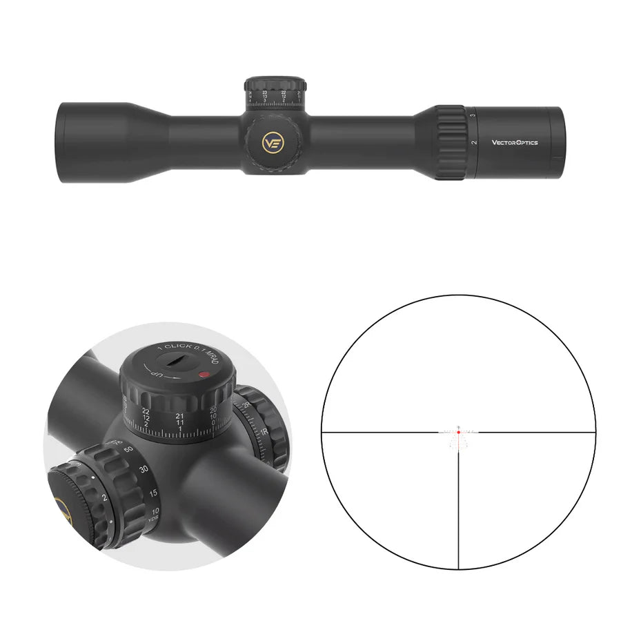 Vector Optics Continental x6 2-12x44 CTR MPVO riffelkikkert