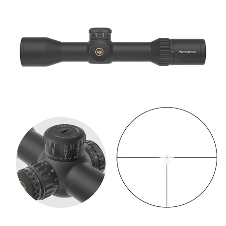 Vector Optics Continental x6 2-12x44 CTR MPVO riffelkikkert
