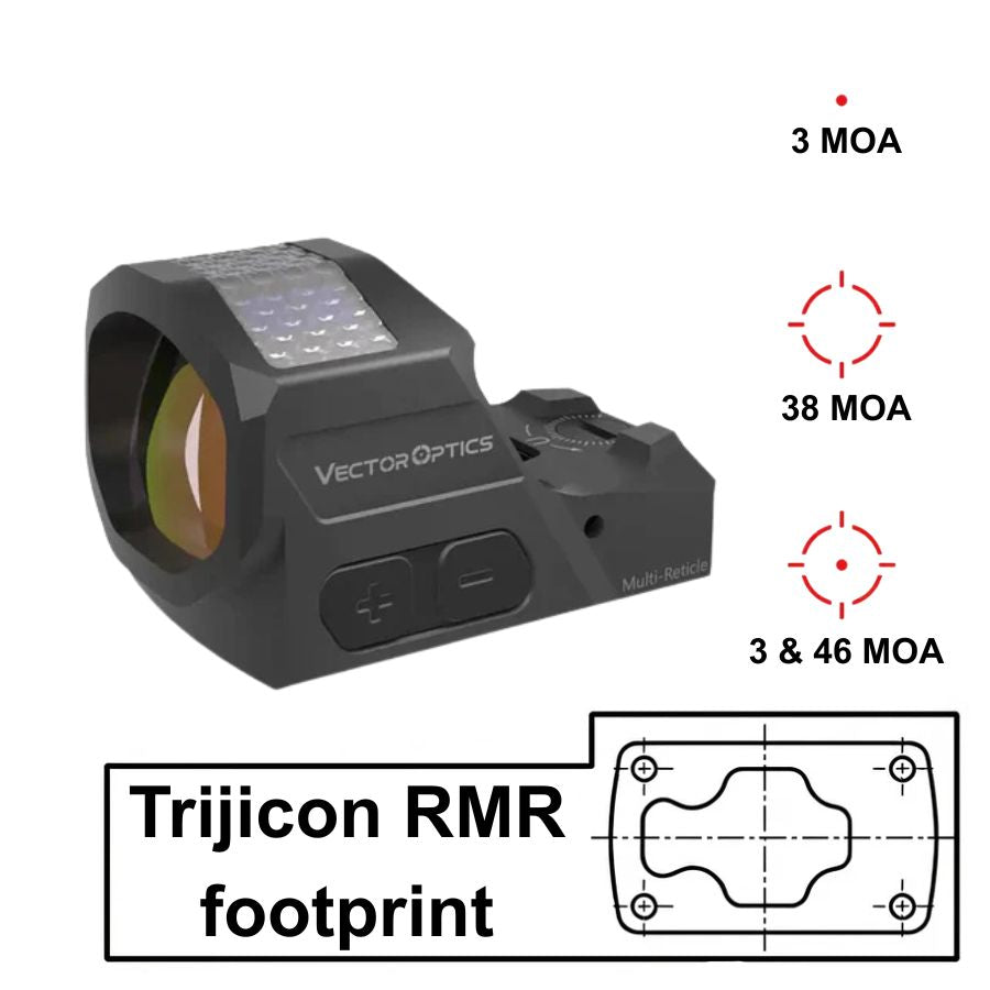 Vector Optics Frenzy-X 1x19x26 MRS GenII Solcelle Multi-trådsigte